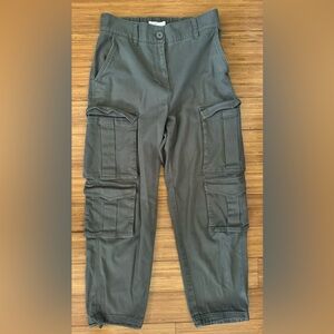 OAK + FORT Gray Cargo Pants